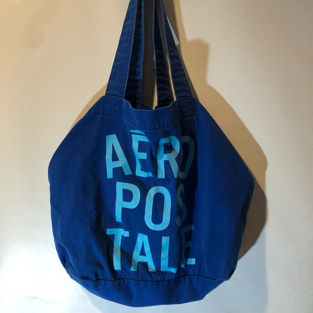 Aeropostale hobo sack bag blue
